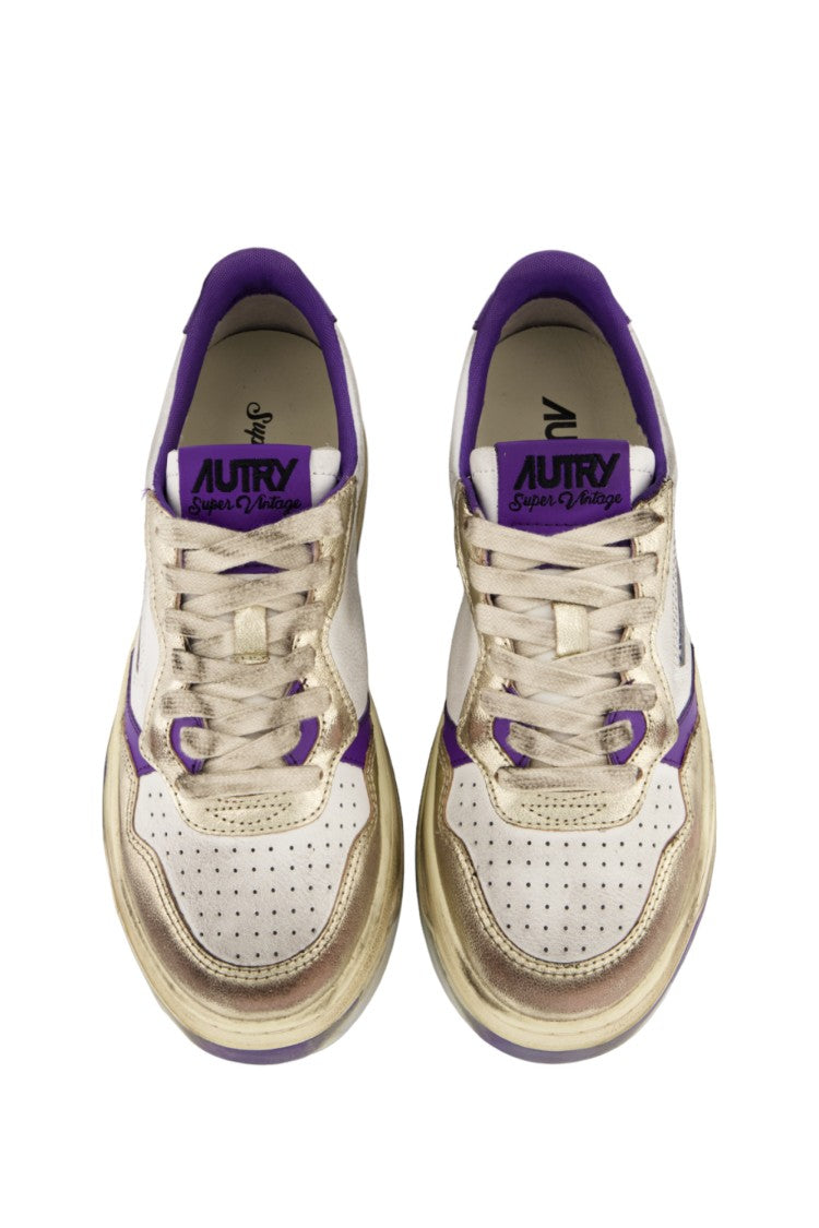 Autry Women’S Super Vintage Leather Sneakers