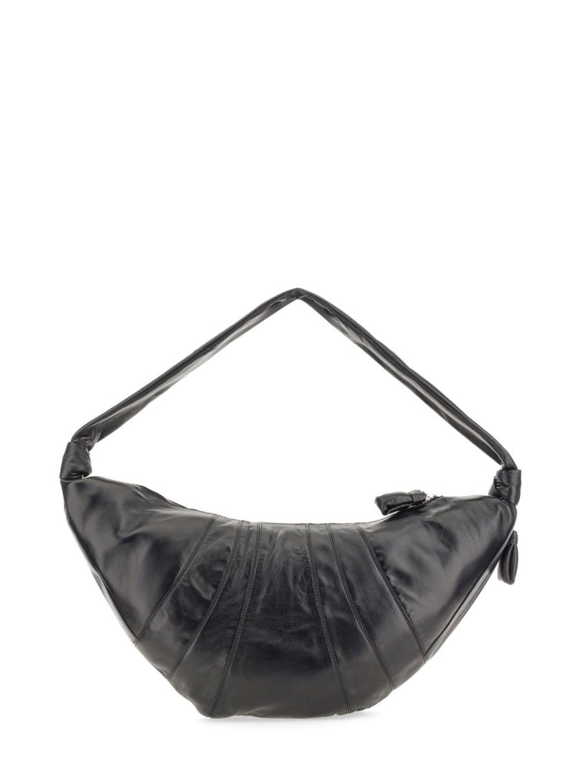 Lemaire Large Crescent-Shaped Shoulder Bag With Stitched Detail