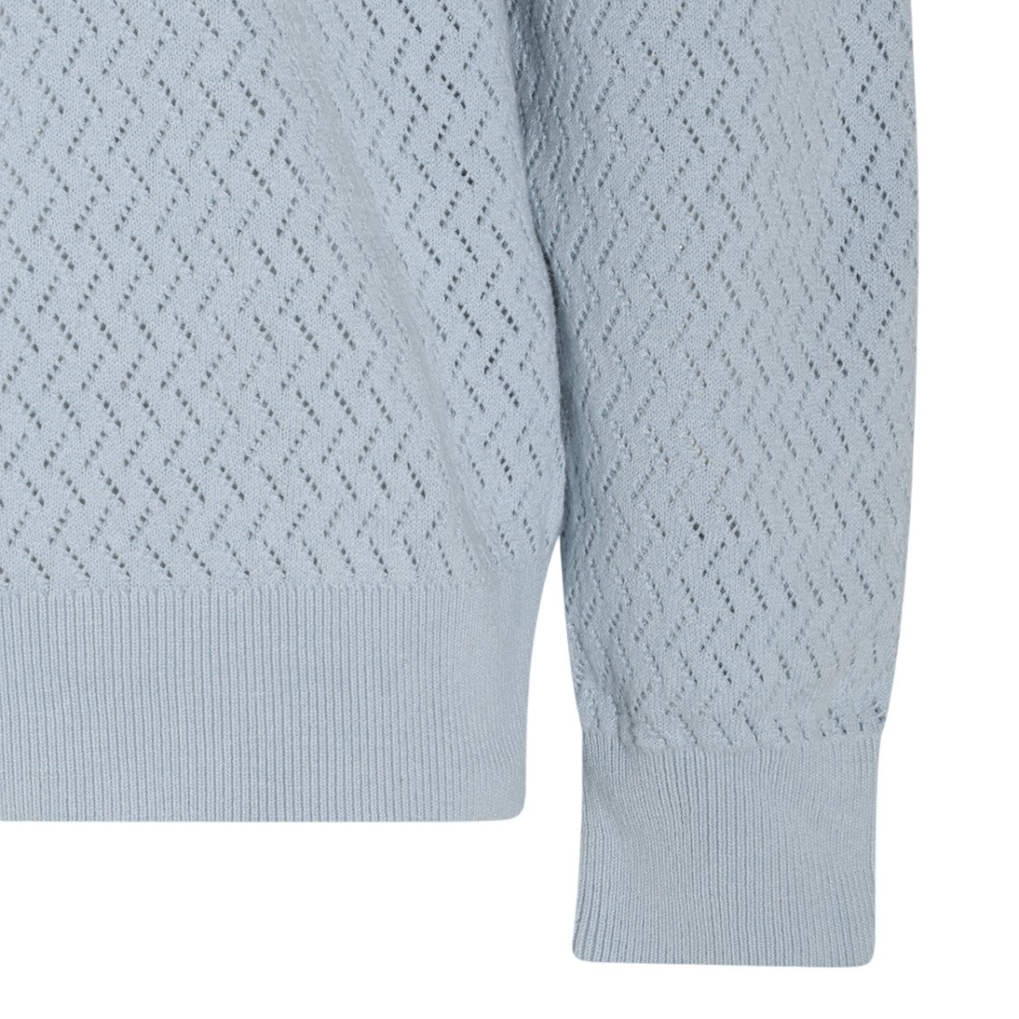 Drôle De Monsieur Textured Knit Sweater With Striped Collar