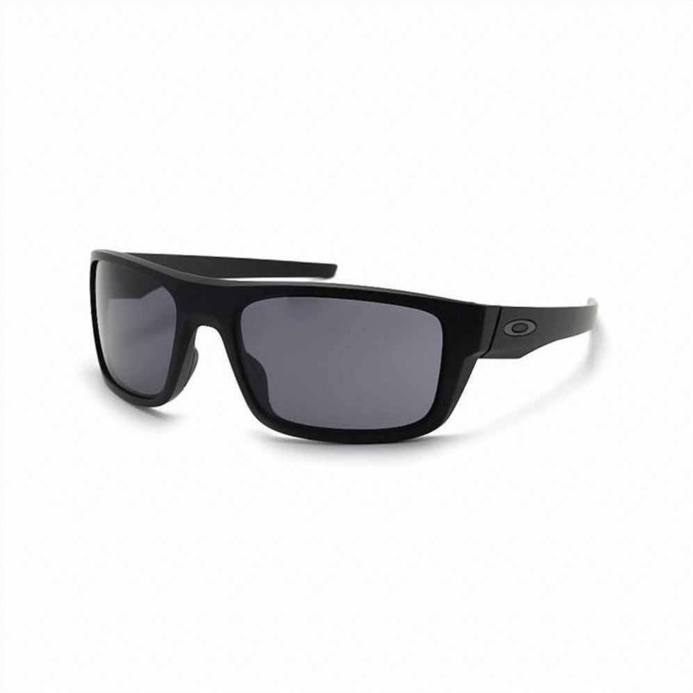 Oakley Rectangular Black Sunglasses With Glossy Finish And Logo Detail
