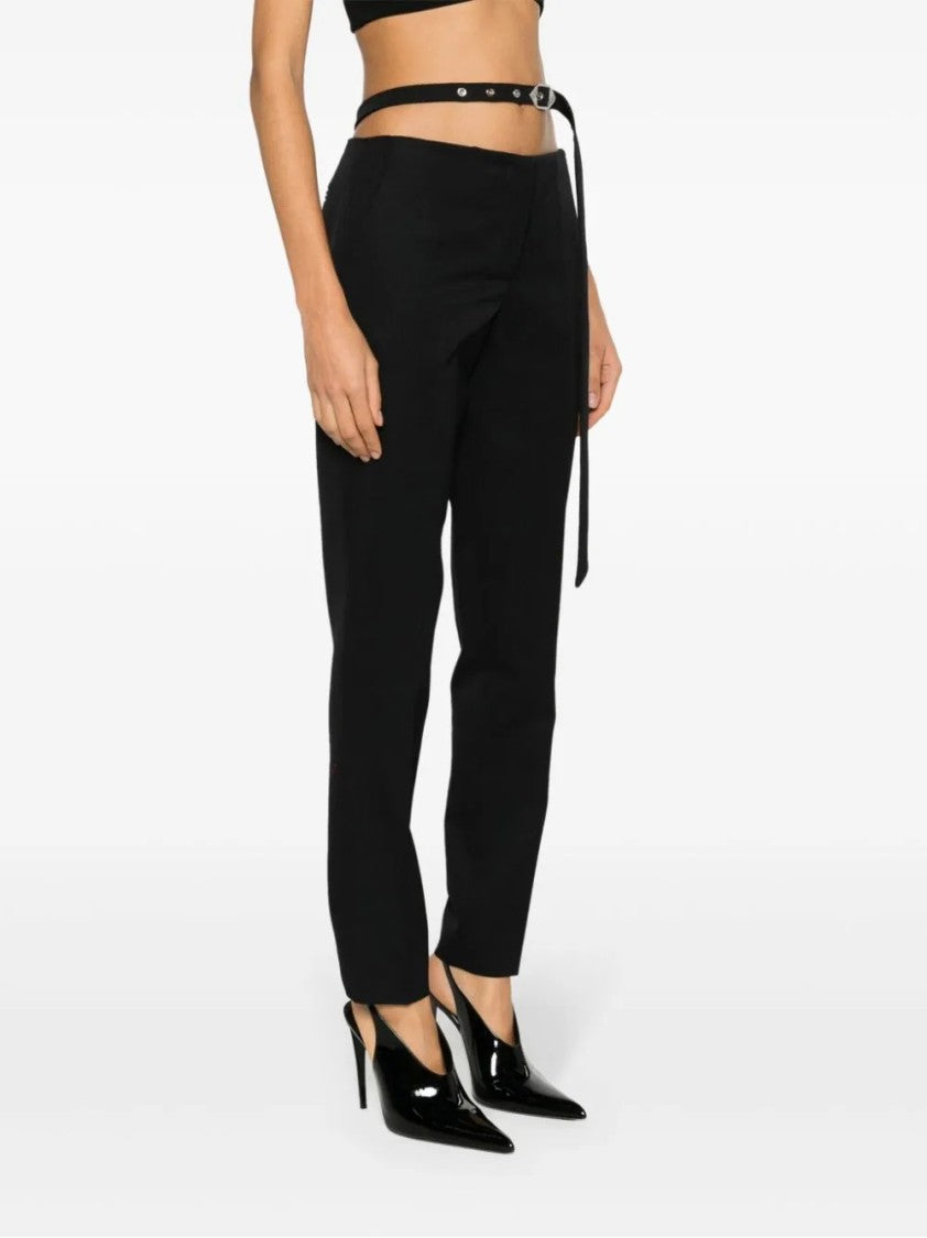 The Attico Tailored High-Waisted Trousers With Cross-Back Design