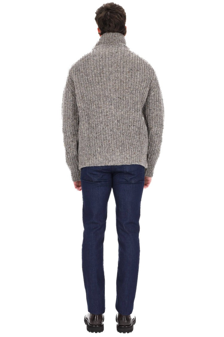 Howlin Sale Pepe Full-Zip Wool Sweater