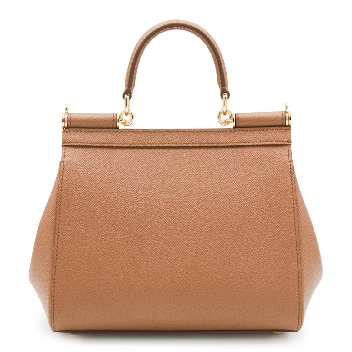 Dolce & Gabbana Caramel Brown Leather Sicily Top Handle Bag