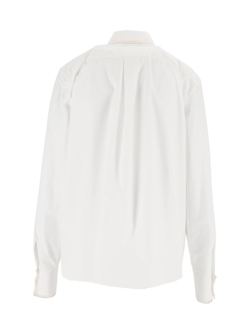 Fabiana Filippi White Diamond Tulle Poplin Shirt