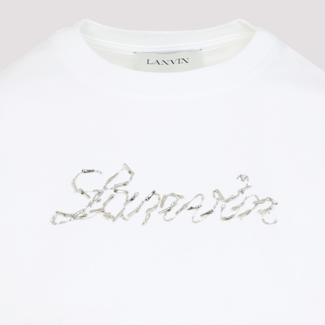Lanvin Short-Sleeved T-Shirt With Embroidered Logo