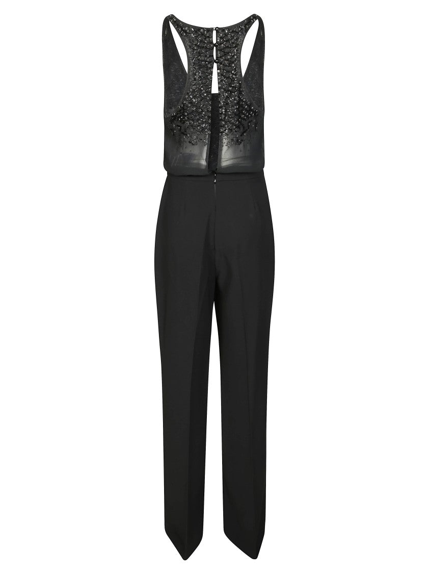 Elisabetta Franchi Refined Wide-Leg Jumpsuit With Sophisticated Silhouette