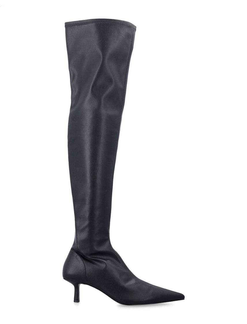 Senso Black Takoda Pointed Kitten-Heel Boots