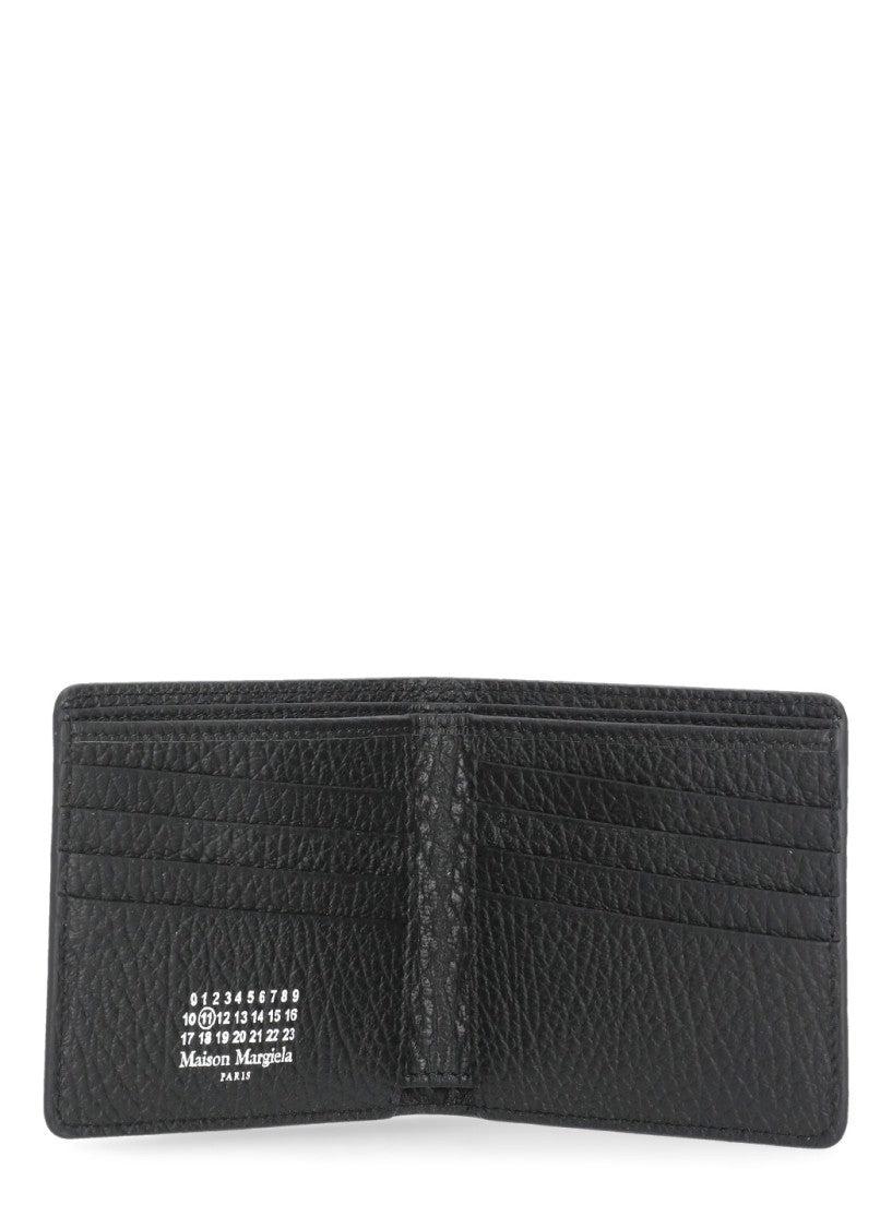 Maison Margiela Black Embossed Leather Wallet