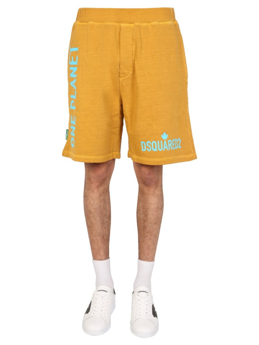 Dsquared2 "One Life One Planet" Bermuda Shorts