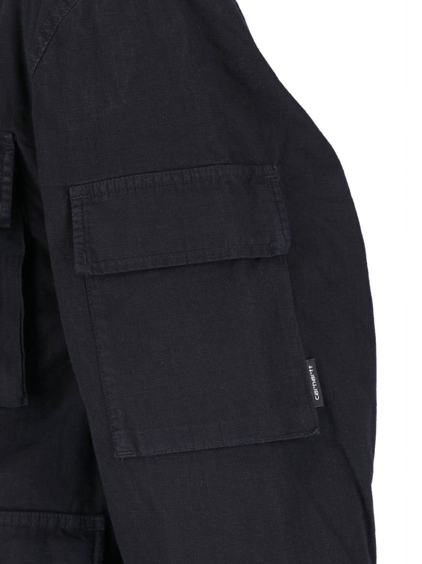 Carhartt Wip Black Manderson Cotton Jacket