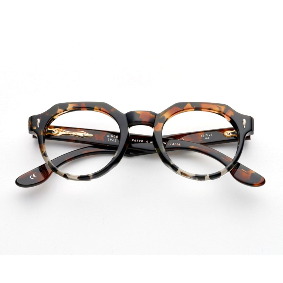 Kador Tortoiseshell Premium 9 Keyhole Round Eyeglasses