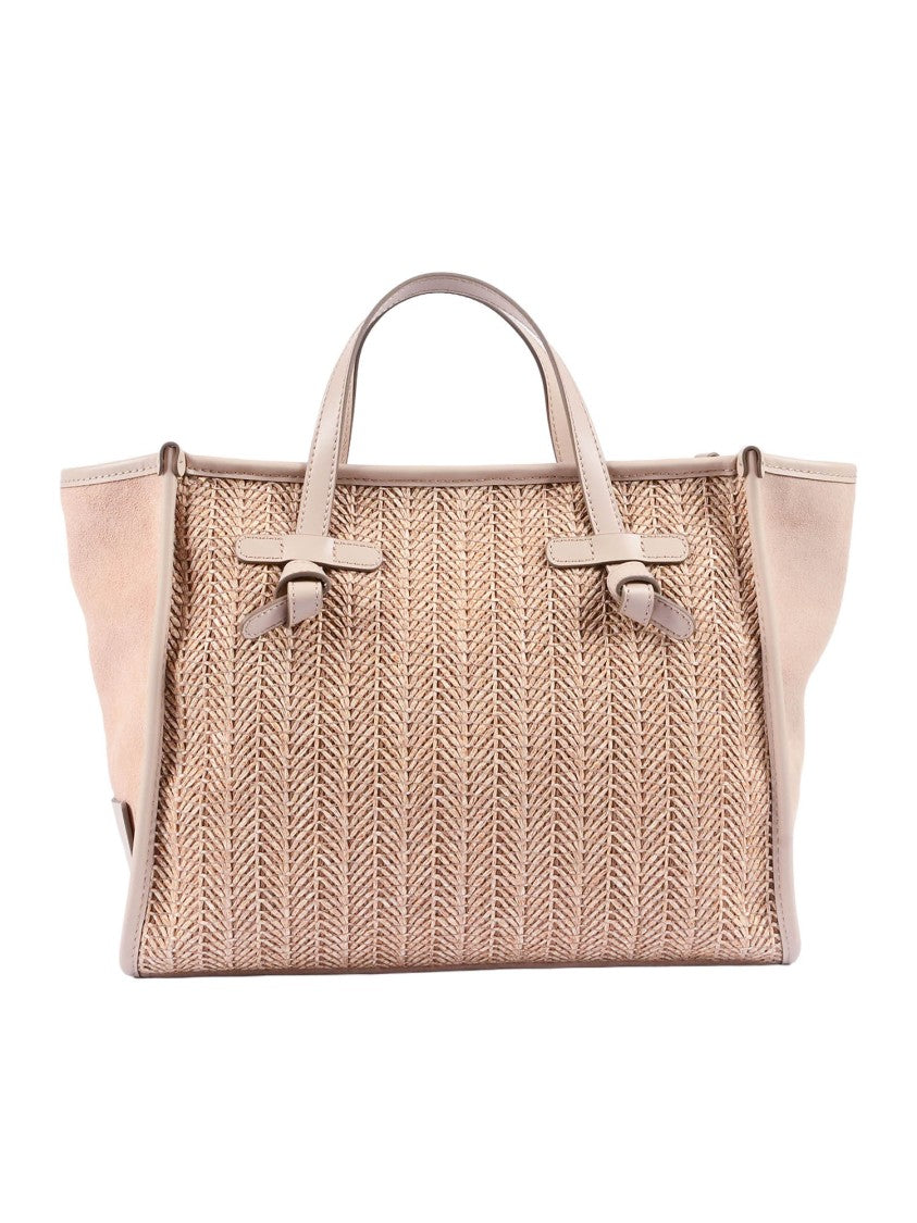 Gianni Chiarini Textured Chevron Leather Shoulder Bag