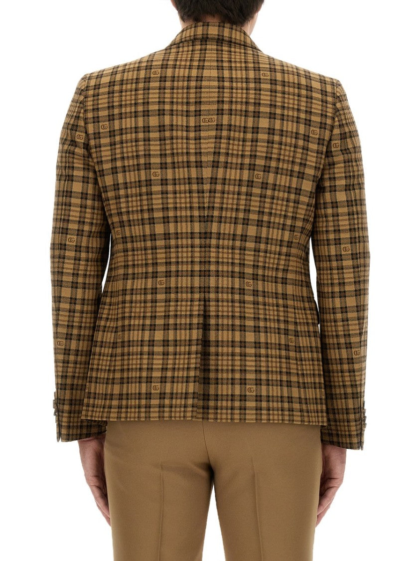Gucci Tailored Jacket With Double G Monogram