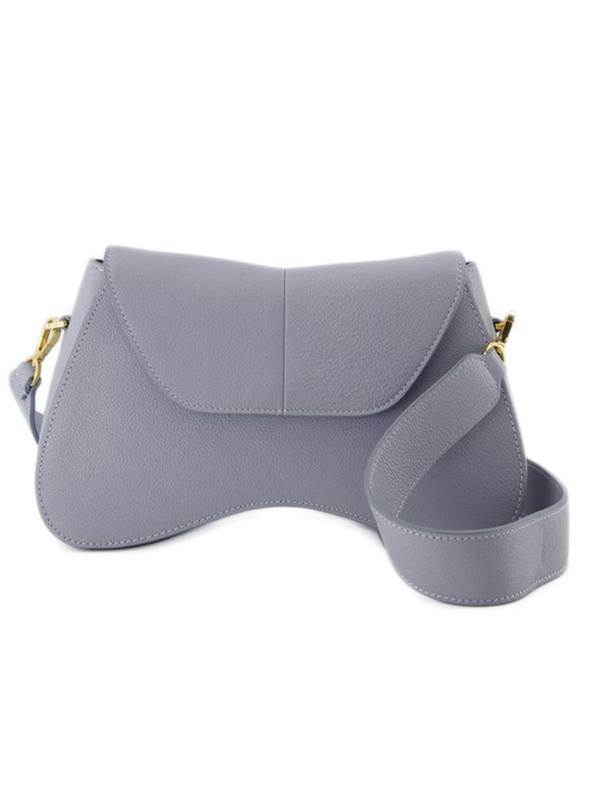 Elleme Space Hobo Bag  - Grey/Blue - Leather