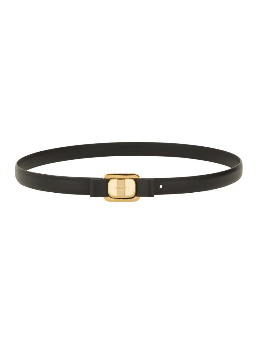 Ferragamo "New Vara Plate" Fixed Belt