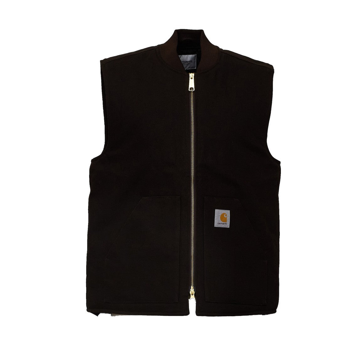 Carhartt Wip Diamond-Quilted Vest With Ribbed Collar And Two-Way Zip