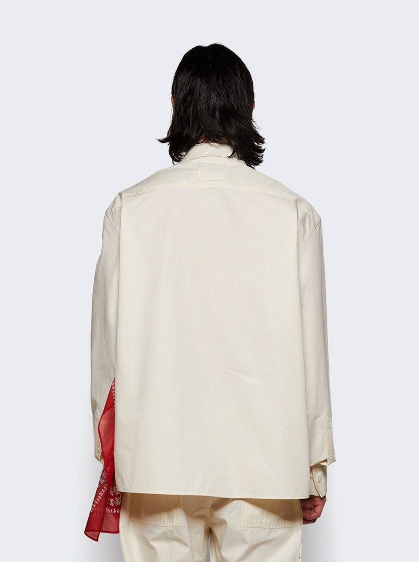 Lanvin Rateau Bandana Boxy Shirt - Off White