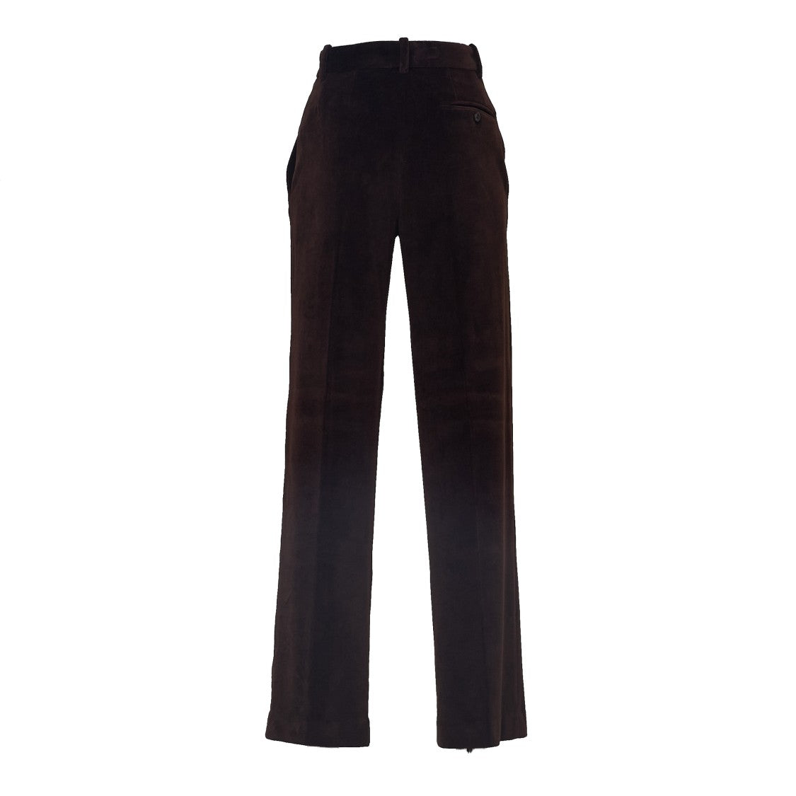 Circolo 1901 Smooth Velvet Trousers With Tailored Silhouette