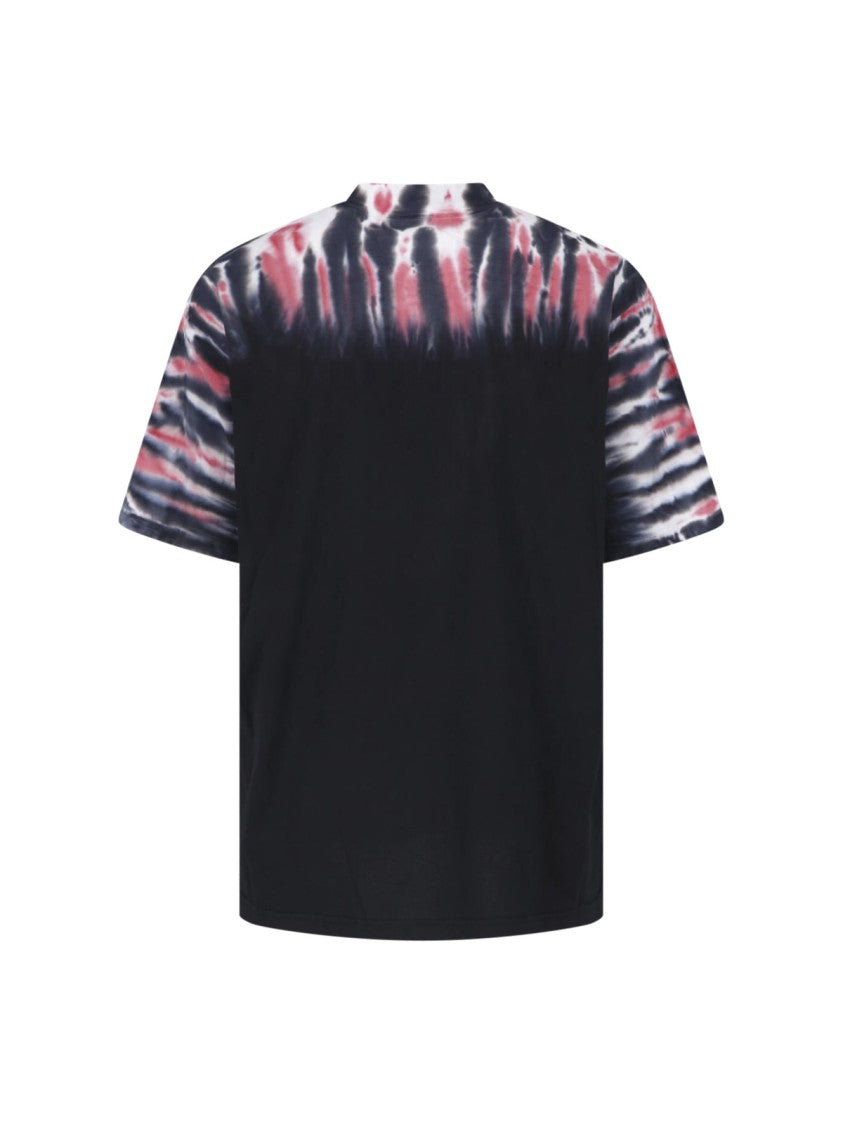 Balenciaga Tie-Dye Graphic Printed T-Shirt With Classic Crew Neckline