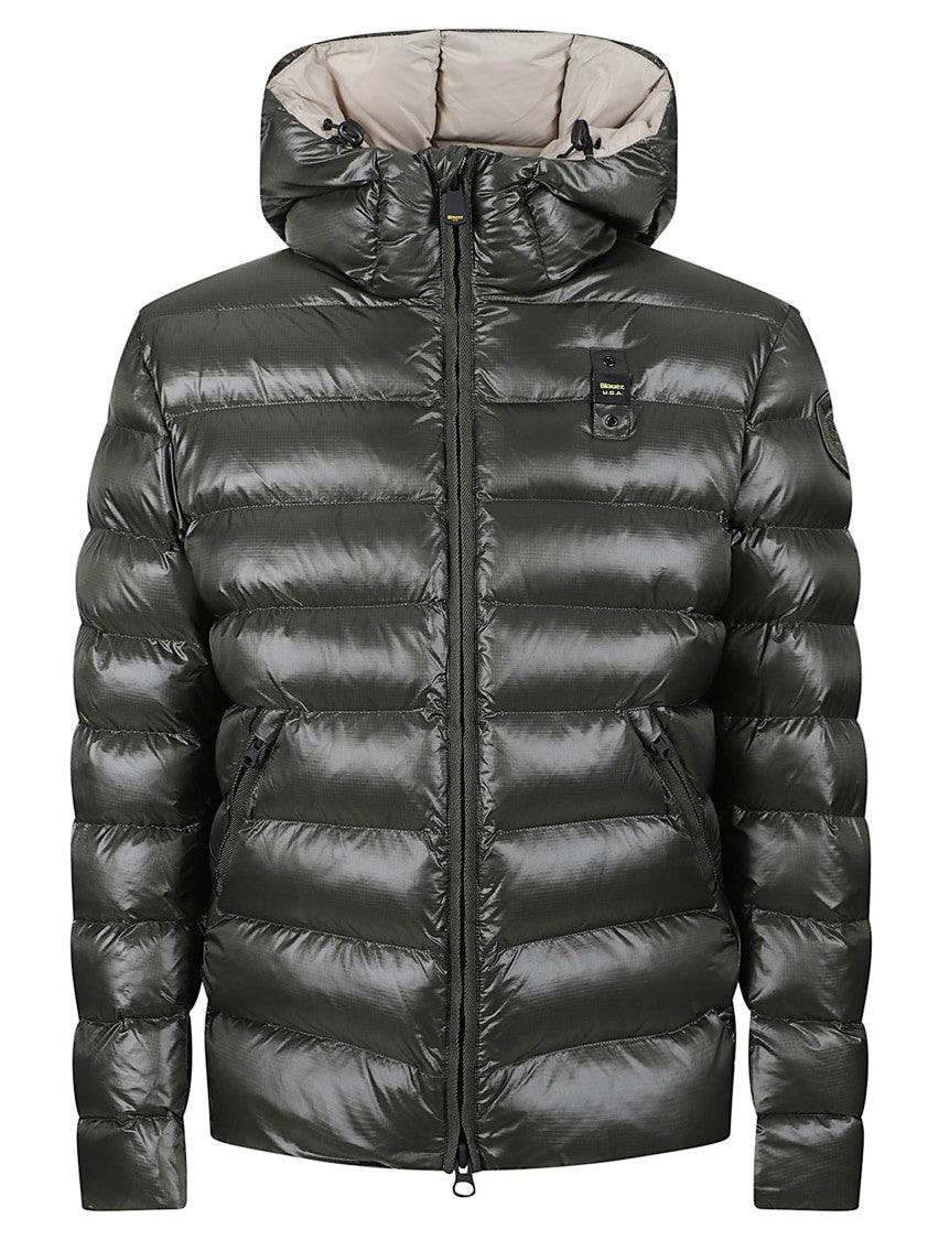 Blauer Green Micro Ripstop Down Jacket With Sorona Aura Insulation