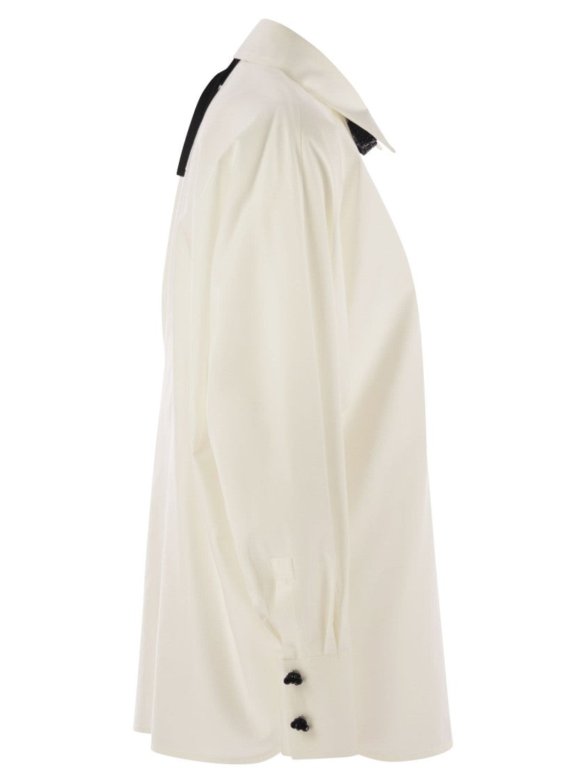 Max Mara Roll - Cotton And Silk Poplin Shirt