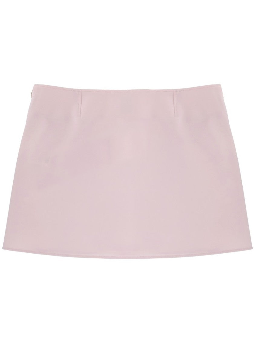 Courrèges Sleek Buttoned Flap Detail Mini Skirt