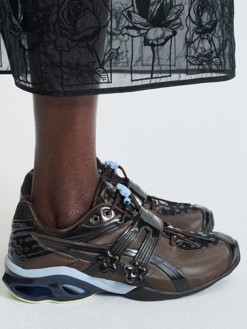 Asics By Cecile Bahnsen Gel-Kinetic Cushioned Leather Sneakers