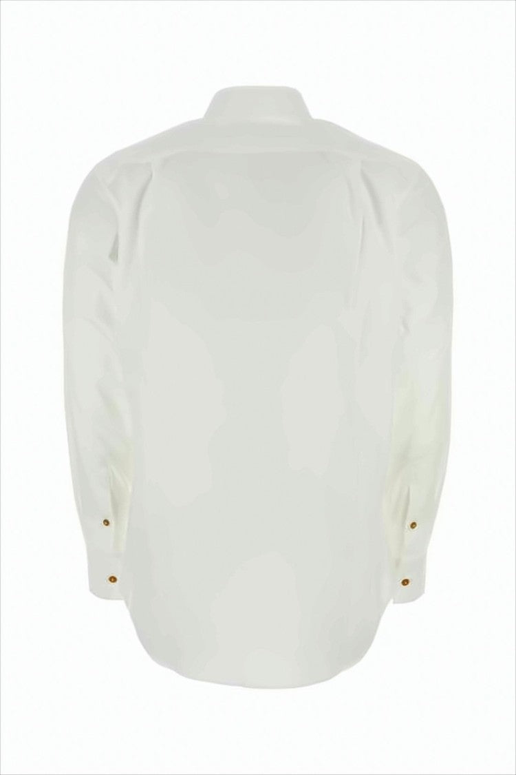 Vivienne Westwood Long-Sleeve Cotton Shirt With Brown Button Detailing