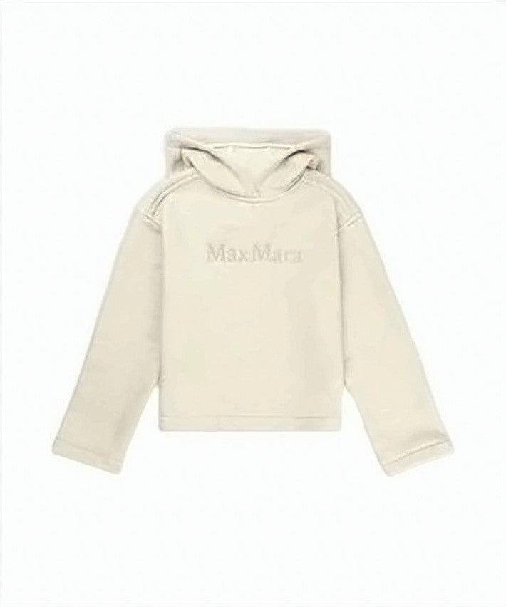 Max Mara Soft-Cropped Hoodie With Subtle Branding