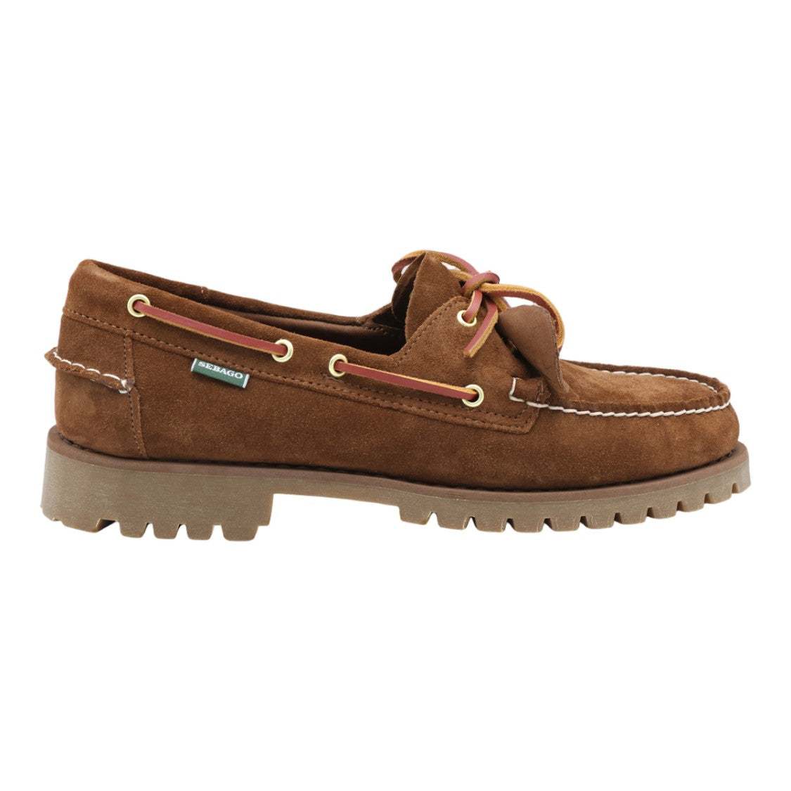 Sebago Moccasin-Style Suede Rugged Sole Flats