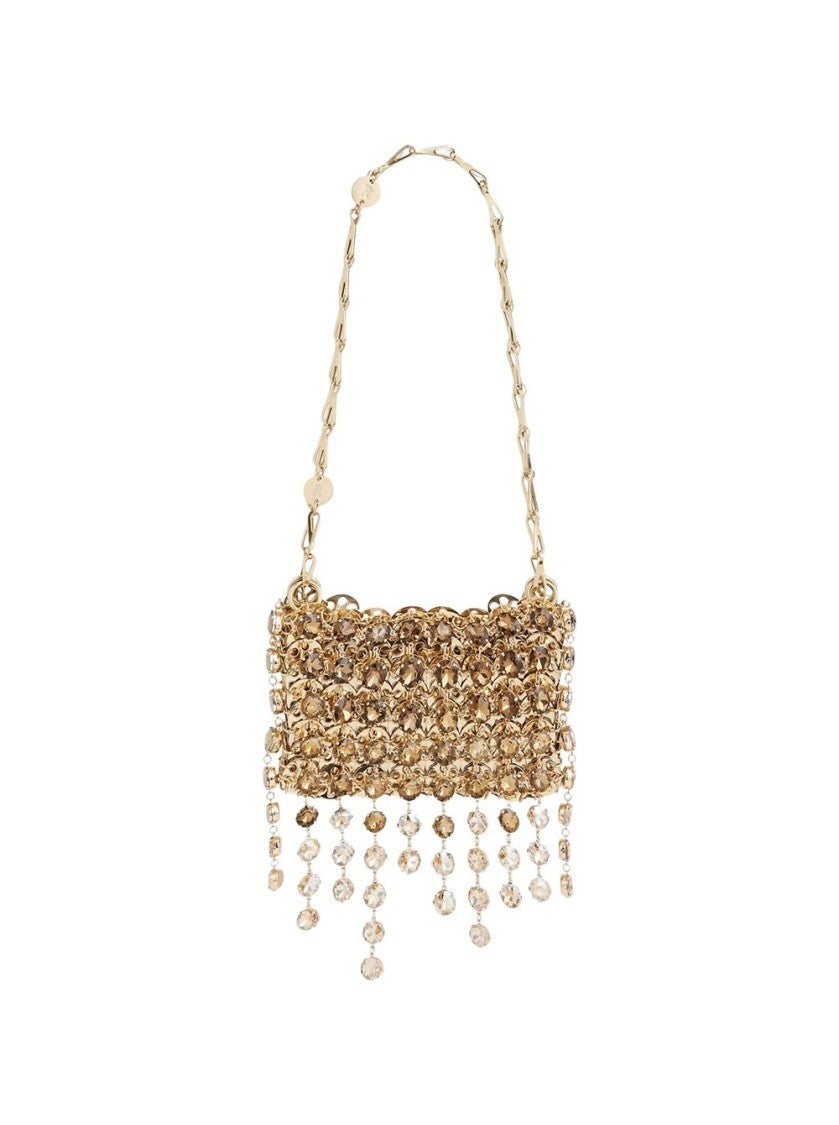 Rabanne 1969 Nano Bag Strass Gold