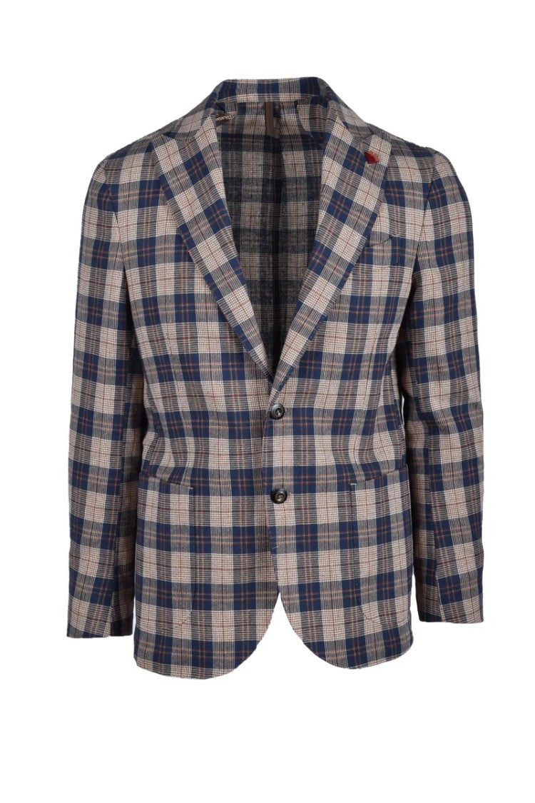 Laboratori Italiani Classic Plaid Casual Jacket