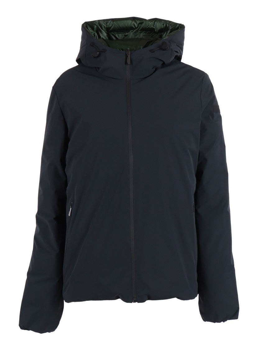 Rrd Reversible Matte Black And Quilted Dark Green Rrd Jacket
