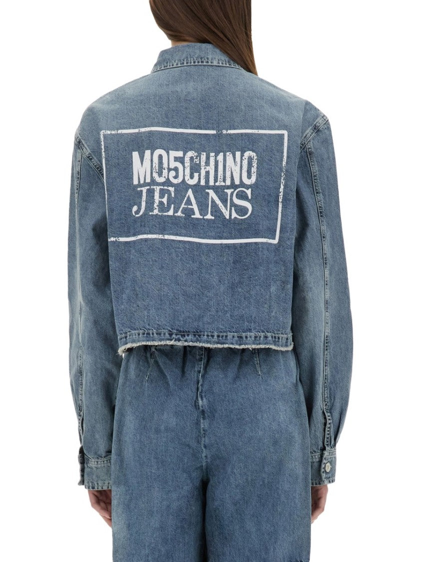 Moschino Cropped Denim Jacket