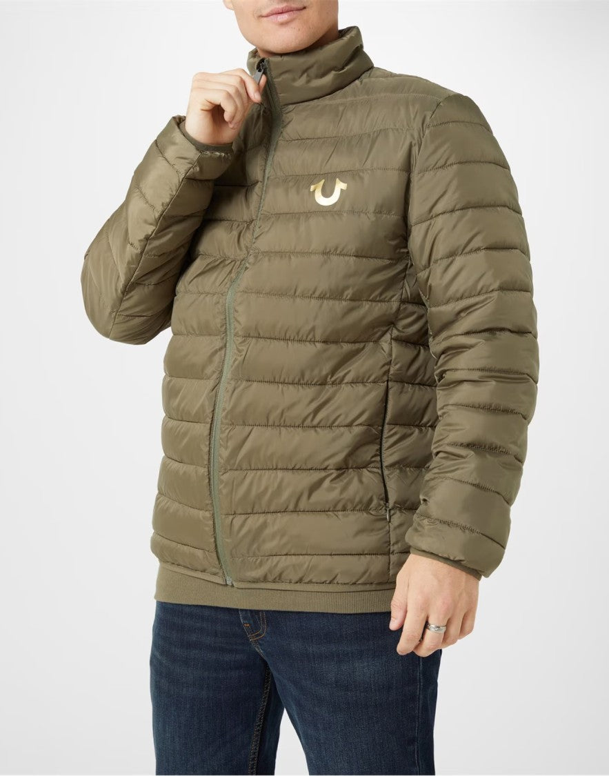 True Religion Horseshoe Logo Puffer Jacket