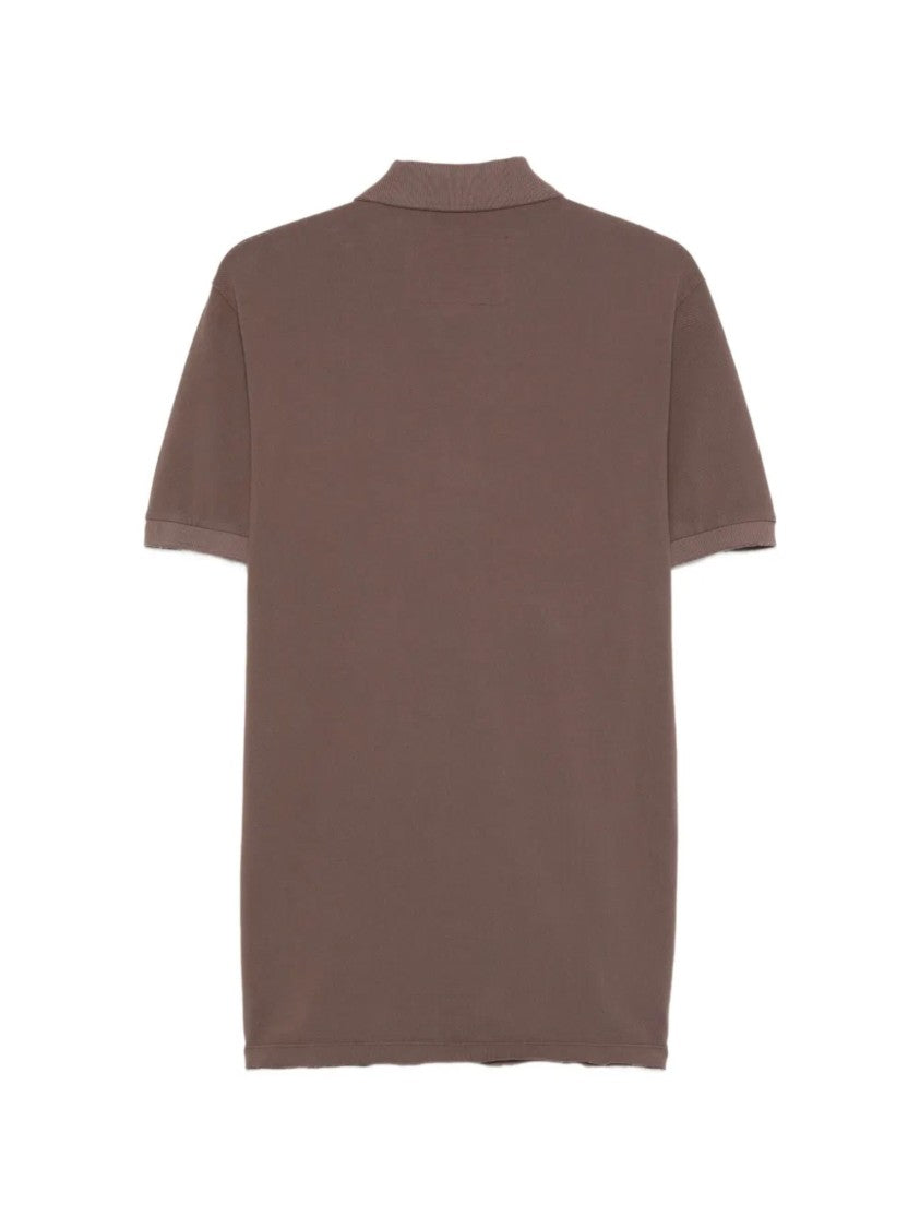 Erl Brown Embroidered Logo Polo Shirt