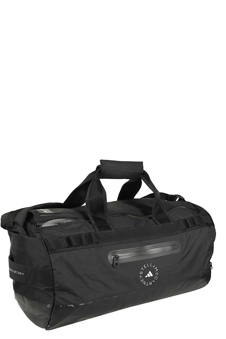 Adidas By Stella Mccartney Black 24/7 Duffle Double-Zipper Polyester Duffel Bag