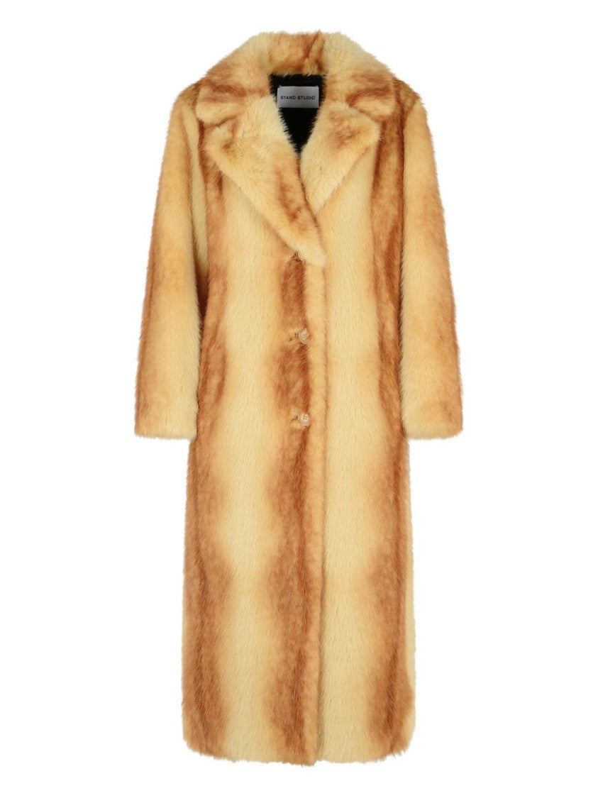 Stand Studio Plush Faux Fur Gradient Coat