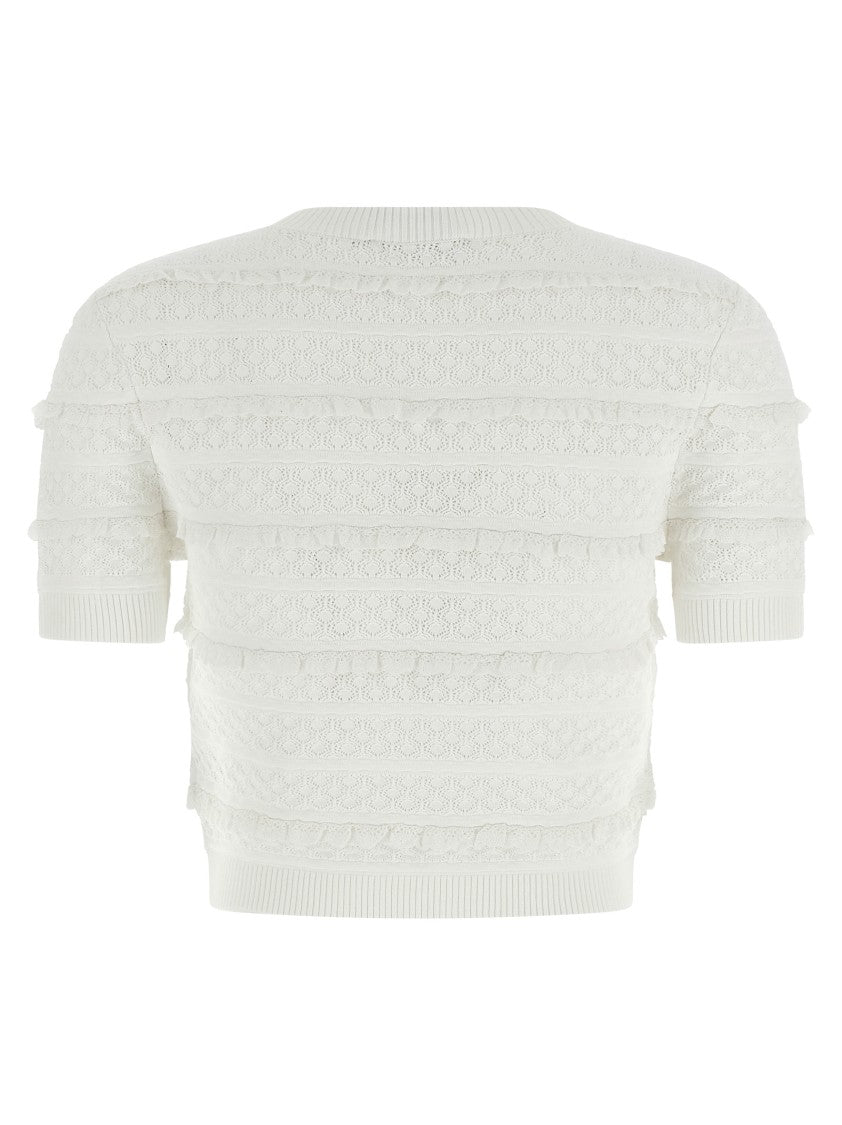 Self-Portrait 'Pointelle Knit' Top