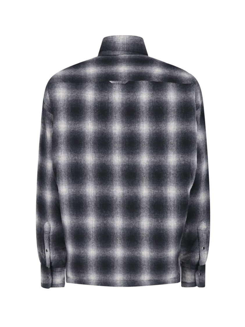 Maison Mihara Yasuhiro Black Checked Wool Shirt