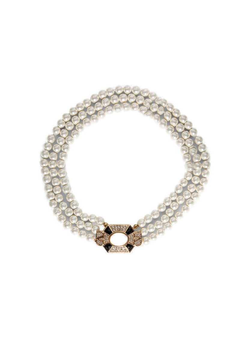 Valentino Fleur Lumineuse Necklace White