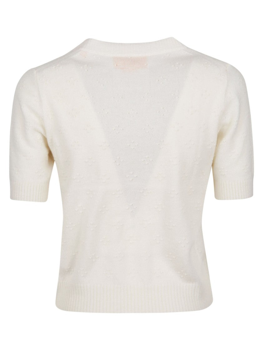 Guest In Residence Compass Textured Cashmere Short Sweater