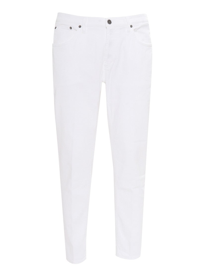 Dondup White Brighton Tailored Chinos