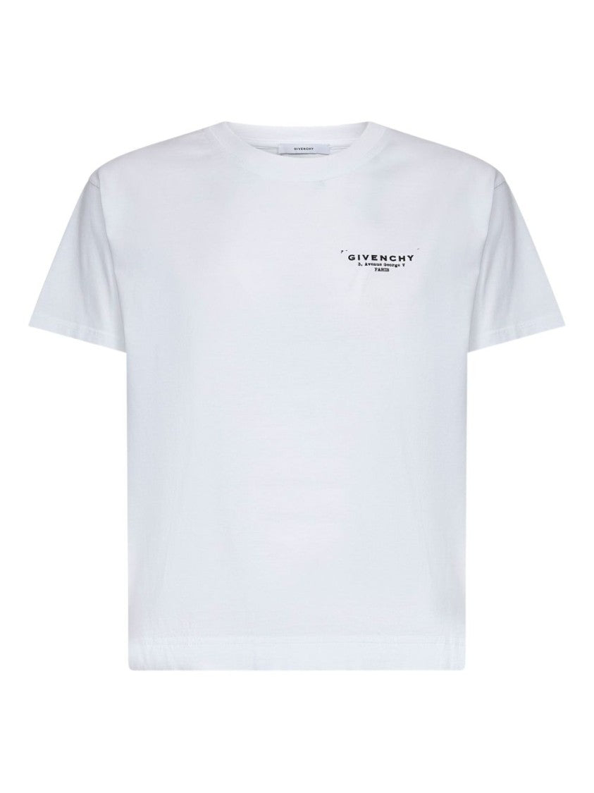 Givenchy Crew Neck Cotton T-Shirt With Logo Detail