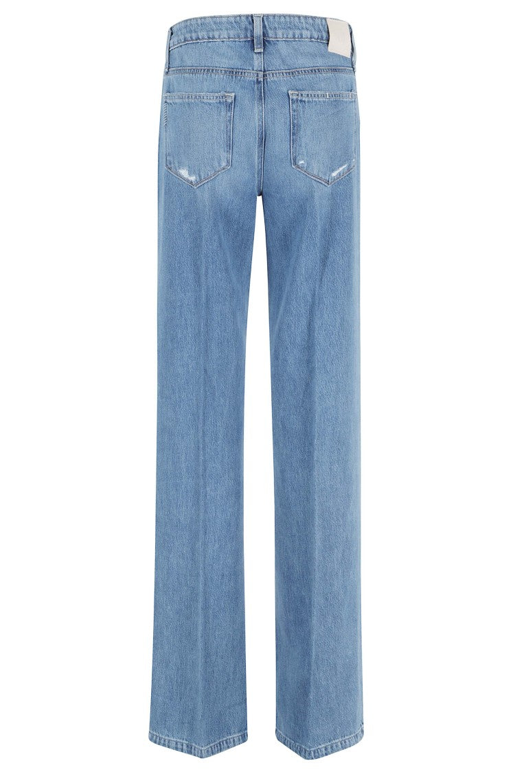 Paige Blue Sonja Flared Cotton-Blend Jeans