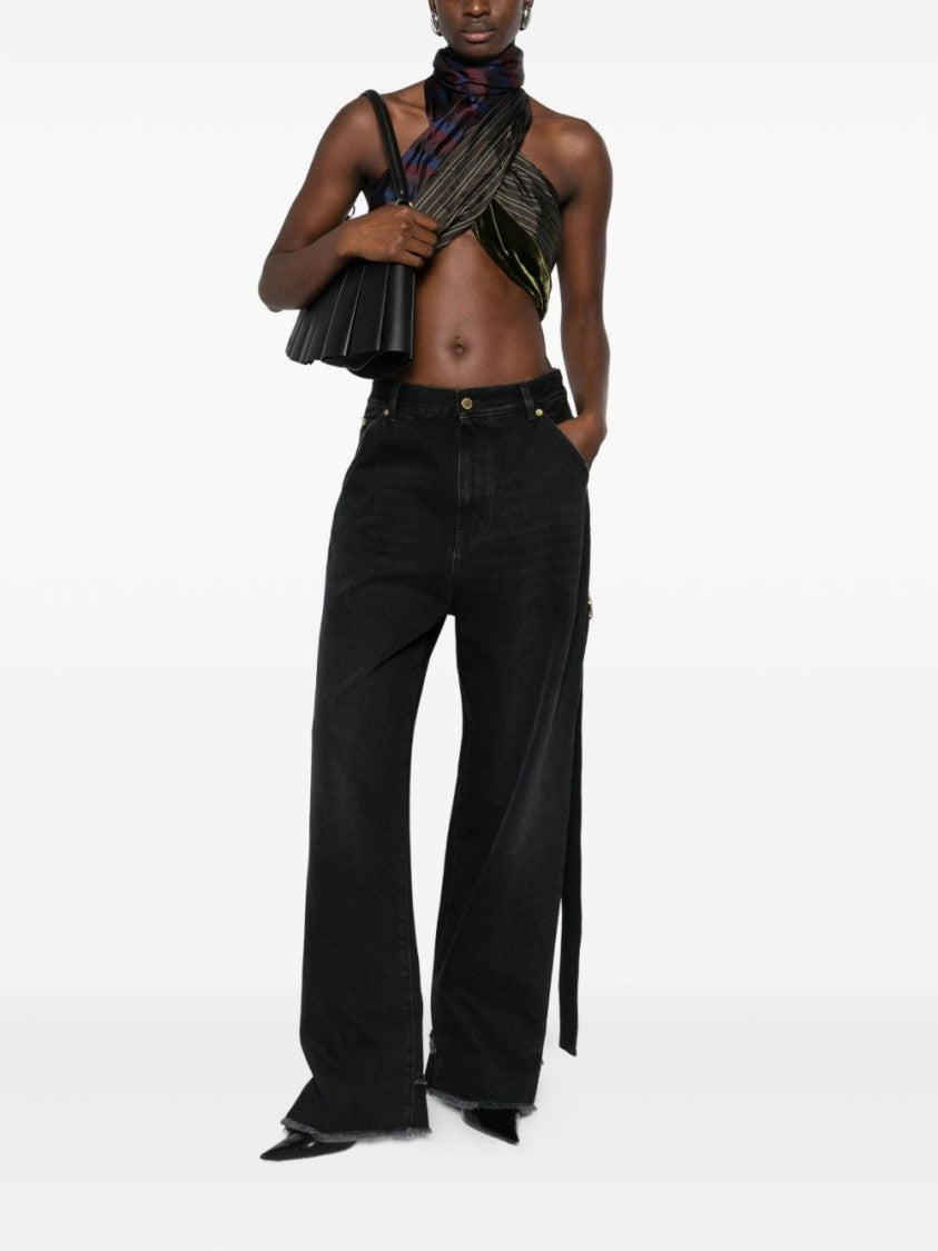 Darkpark Wide-Leg Denim Jeans With High Waist