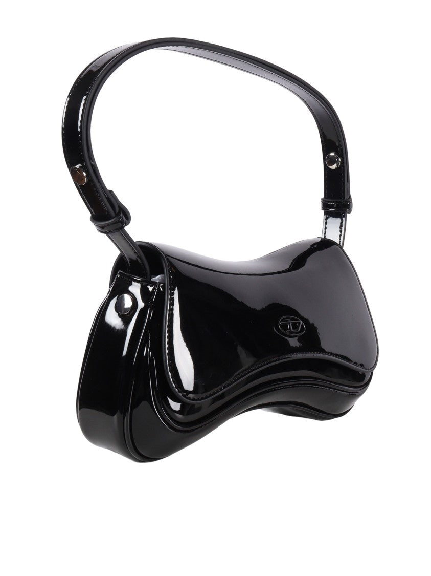 Diesel Play Patent Curved Silhouette Clutch