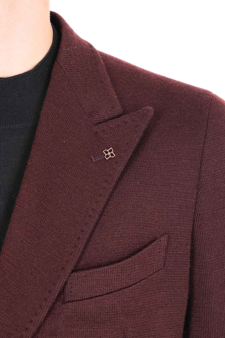 Tagliatore Montecarlo Wool Jersey Double-Breasted Jacket
