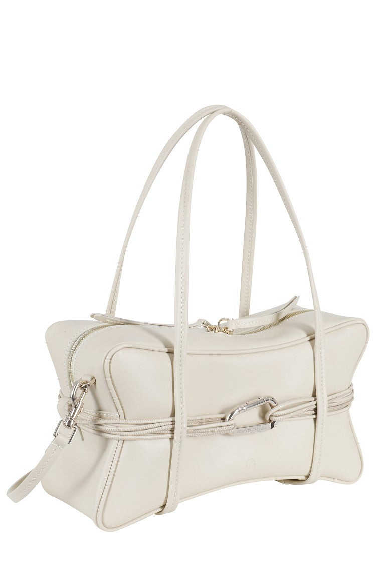 Biasia Cashmere Edwige 4Ever Snap-Hook Leather Handbag