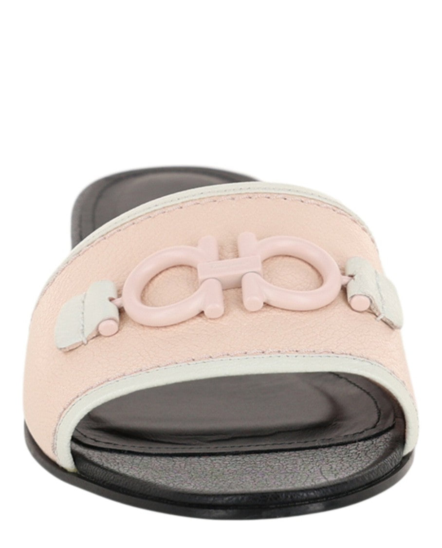 Ferragamo Rhodes Leather Slides